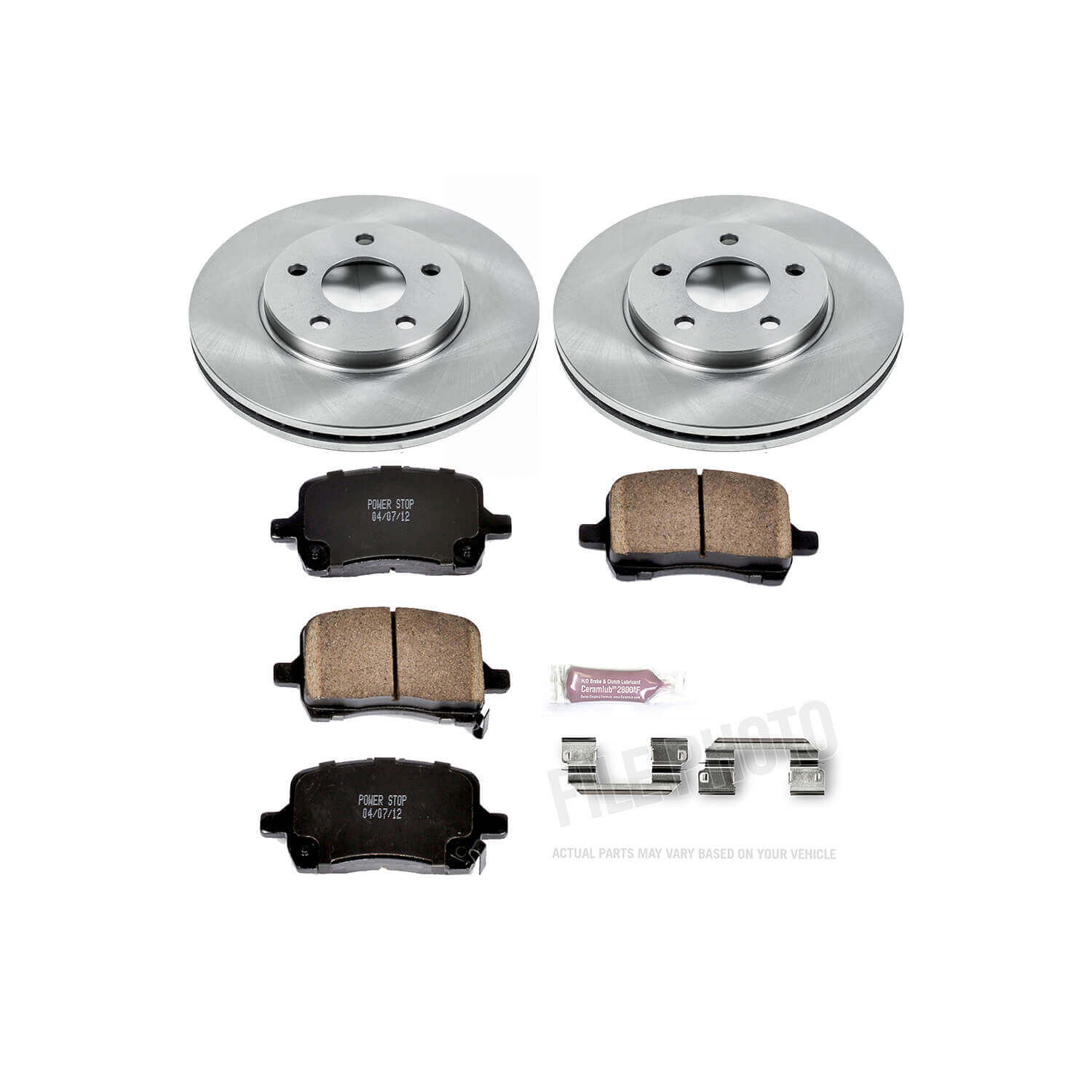 Power Stop KOE1617 Autospecialty - 1-Click Daily Driver Brake Kits (Front) for 2004-2008 Chevrolet Malibu product image