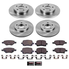 Power Stop KOE1618 Autospecialty - 1-Click Daily Driver Brake Kits (Front And Rear) for 2004-2008 Chevrolet Malibu product image