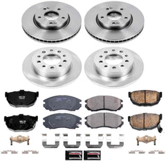 Power Stop KOE164 Autospecialty - 1-Click Daily Driver Brake Kits (Front And Rear) for 2004-2006 Hyundai Tiburon product image