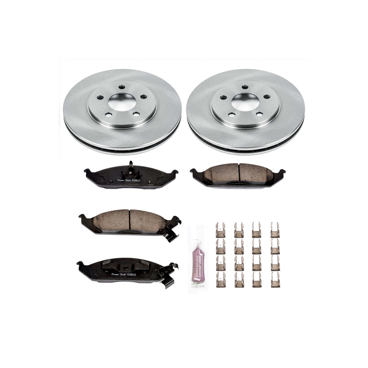 Power Stop KOE1676 Autospecialty - 1-Click Daily Driver Brake Kits (Front) for 1995-2000 Chrysler Cirrus product image