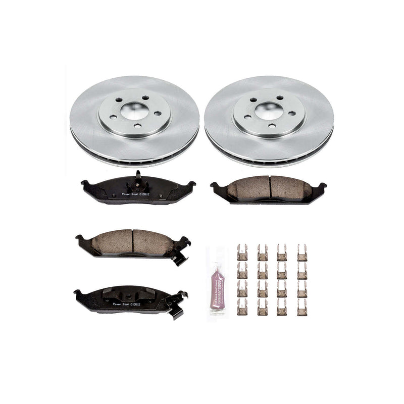 Power Stop KOE1679 Autospecialty - 1-Click Daily Driver Brake Kits (Front) for 1995-2000 Chrysler Cirrus product image