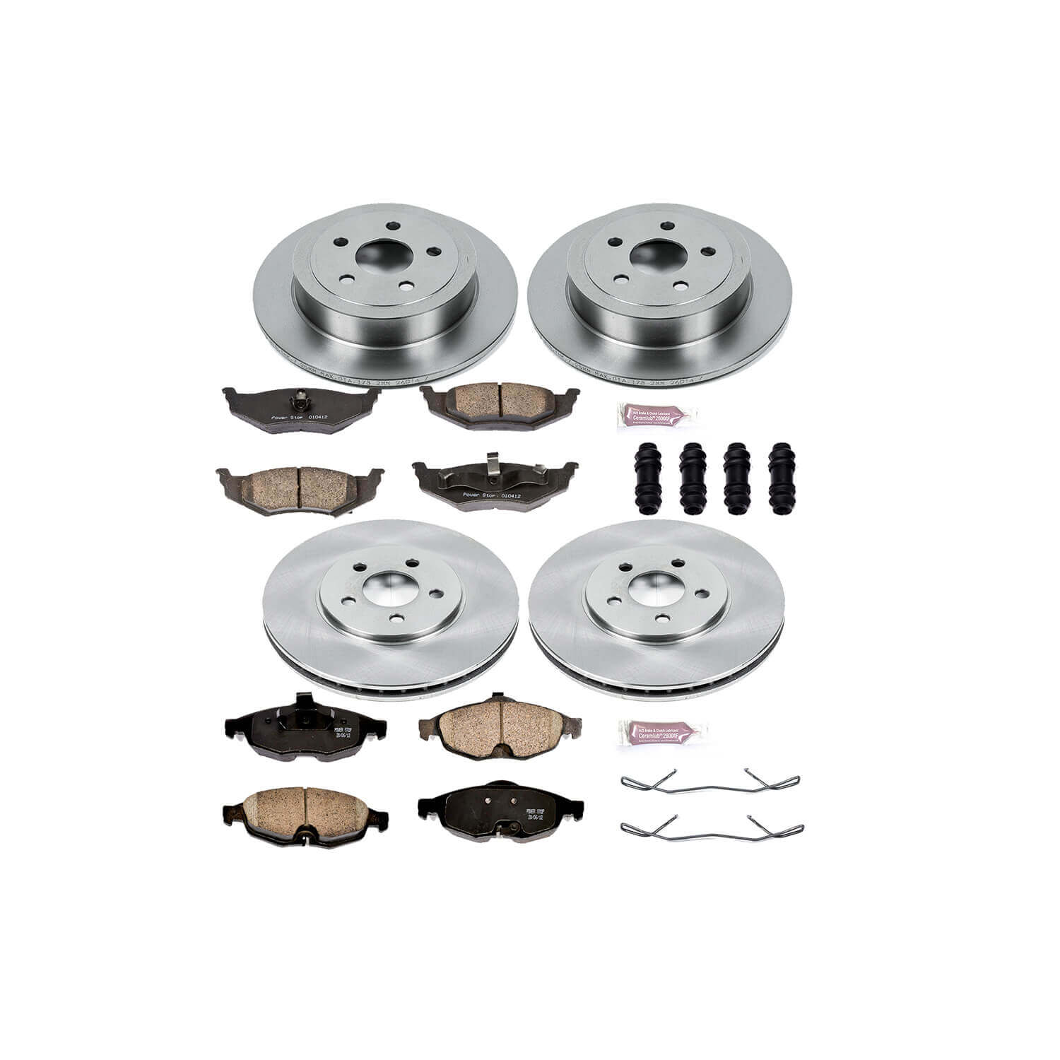 Power Stop KOE1685 Autospecialty - 1-Click Daily Driver Brake Kits (Front And Rear) for 2001-2006 Chrysler Sebring product image