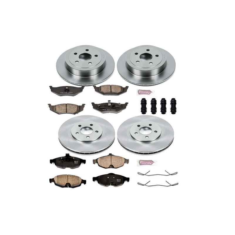 Power Stop KOE1685 Autospecialty - 1-Click Daily Driver Brake Kits (Front And Rear) for 2001-2006 Chrysler Sebring product image
