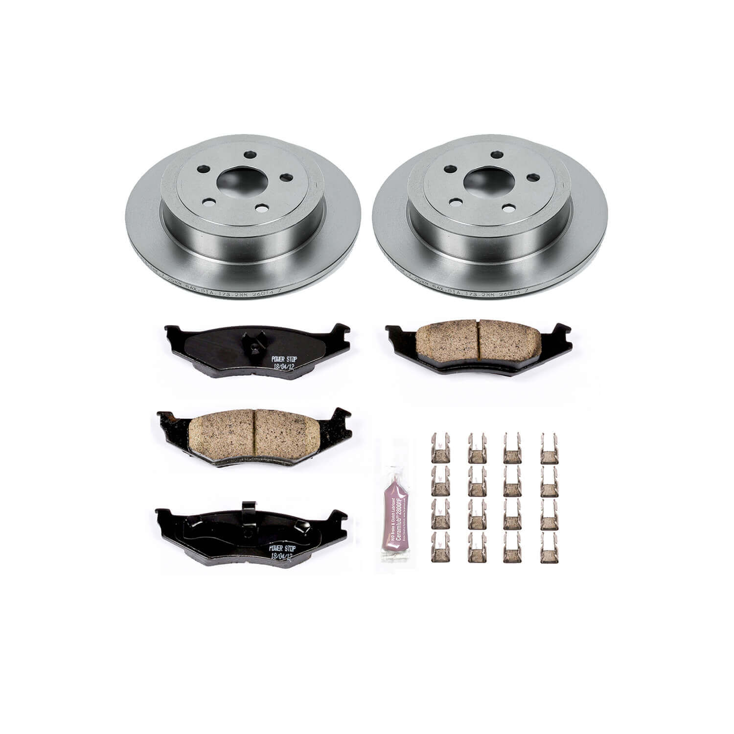 Power Stop KOE1687 Autospecialty - 1-Click Daily Driver Brake Kits (Rear) for 1995-2007 Chrysler PT Cruiser product image