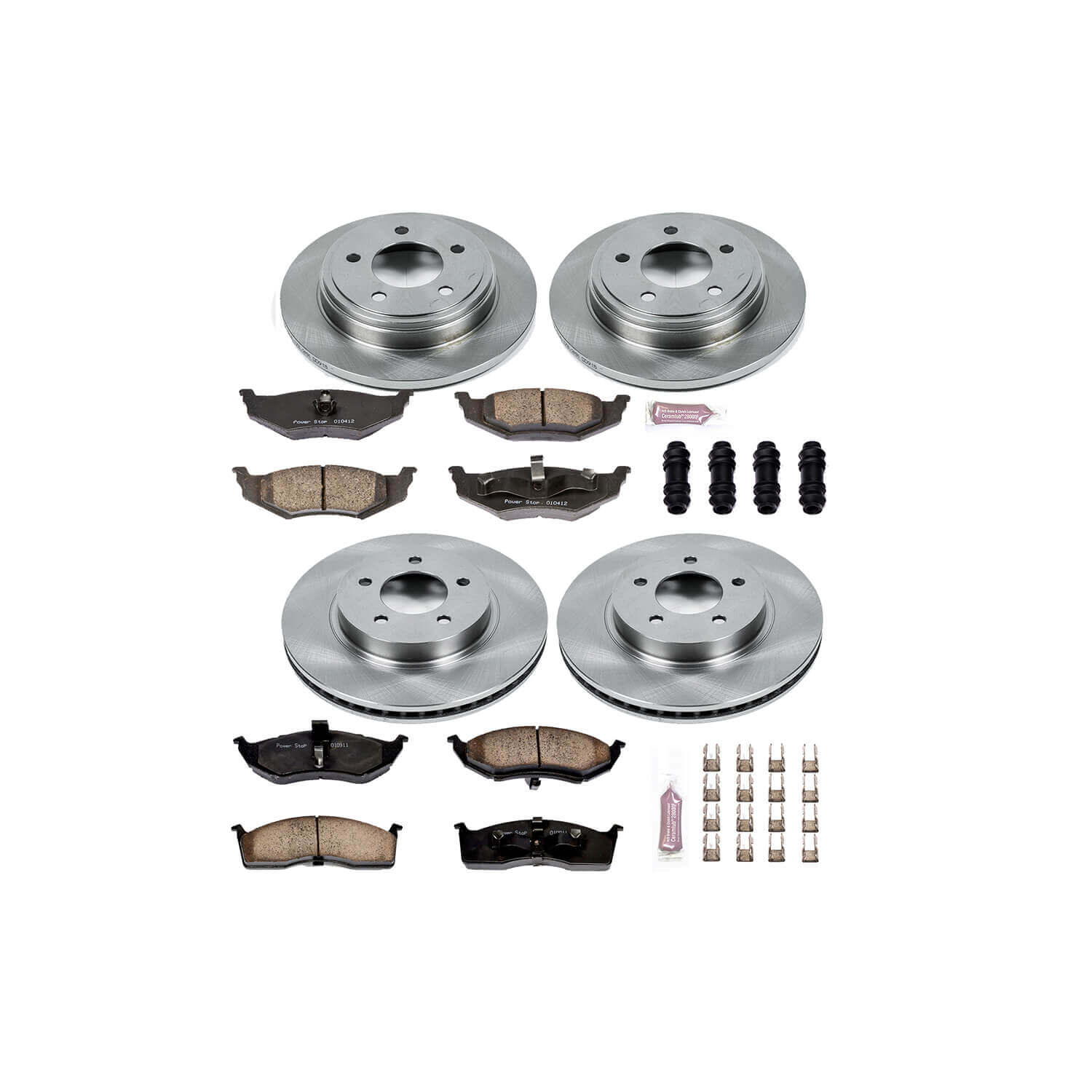 Power Stop KOE1693 Autospecialty - 1-Click Daily Driver Brake Kits (Front And Rear) for 1999-2004 Chrysler 300M product image