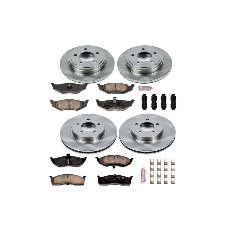Power Stop KOE1693 Autospecialty - 1-Click Daily Driver Brake Kits (Front And Rear) for 1999-2004 Chrysler 300M product image