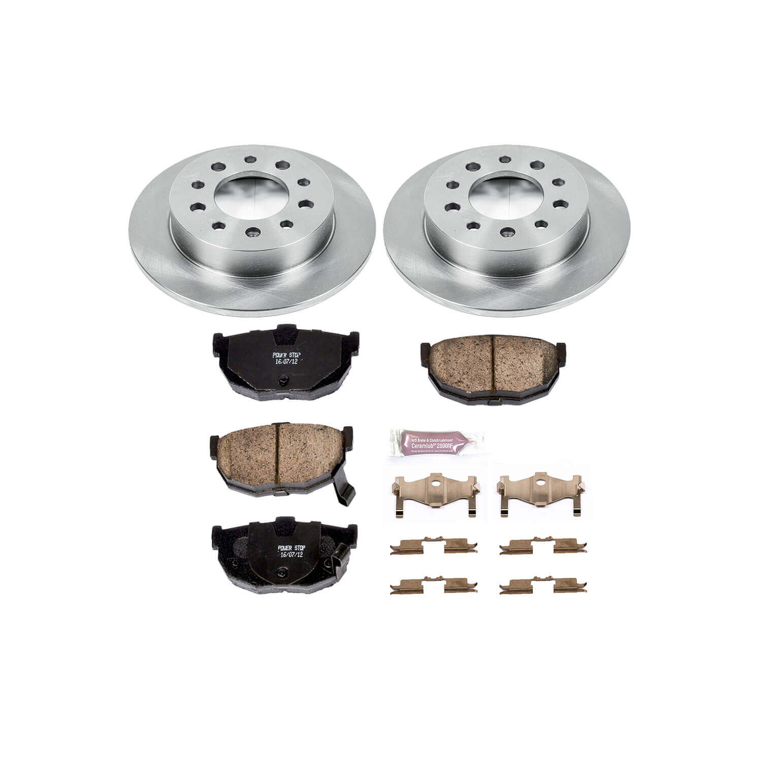 Power Stop KOE170 Autospecialty - 1-Click Daily Driver Brake Kits (Rear) for 2003-2008 Hyundai Tiburon product image