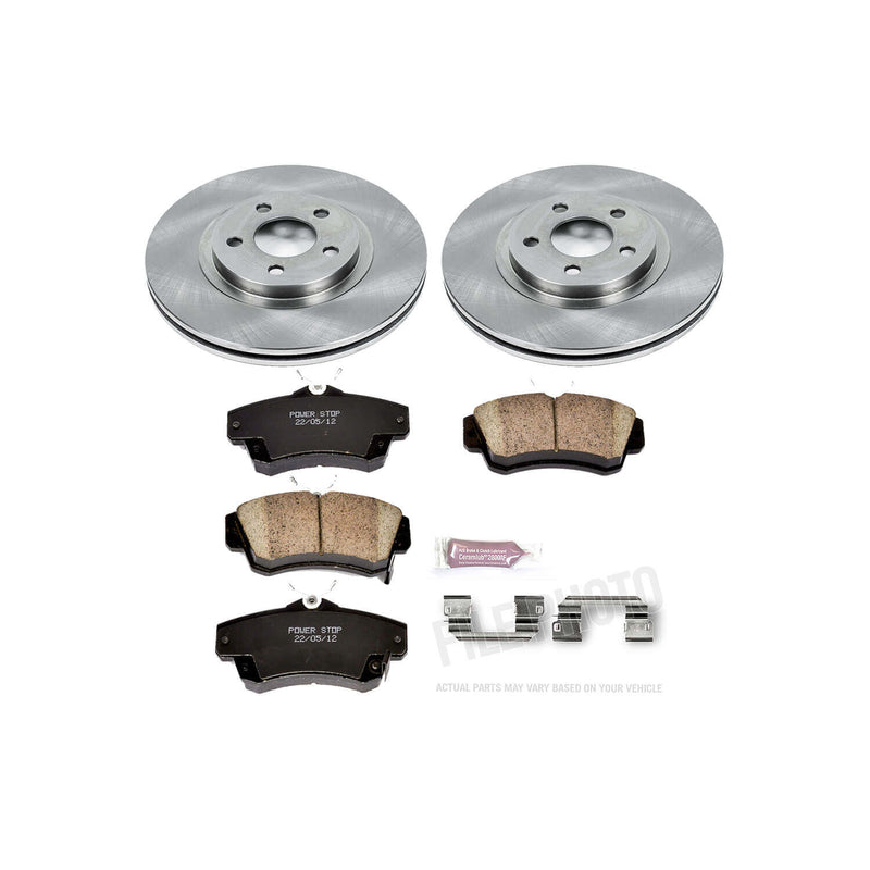 Power Stop KOE1704 Autospecialty - 1-Click Daily Driver Brake Kits (Front) for 2001-2010 Chrysler PT Cruiser product image