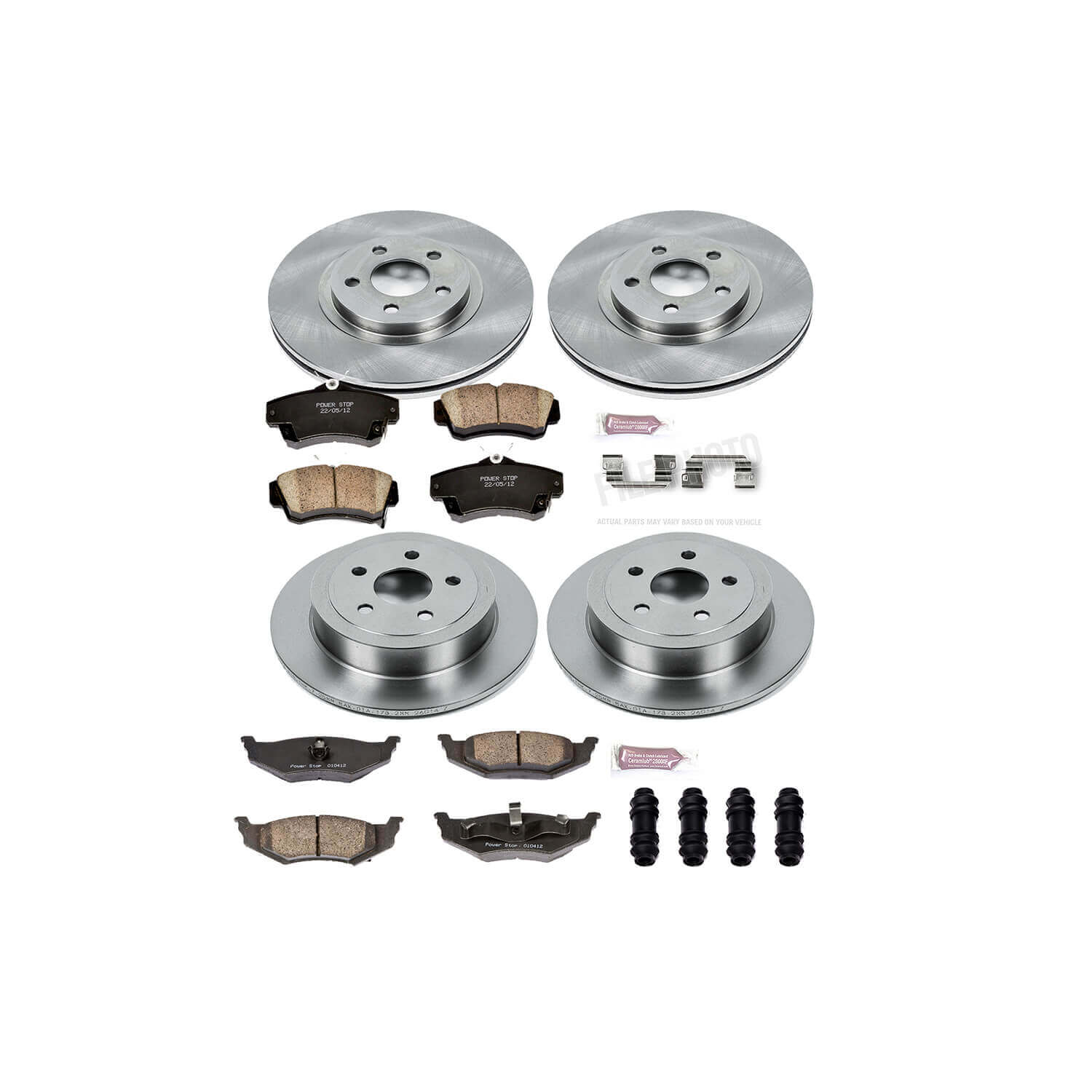 Power Stop KOE1705 Autospecialty - 1-Click Daily Driver Brake Kits (Front And Rear) for 2001-2007 Chrysler PT Cruiser product image