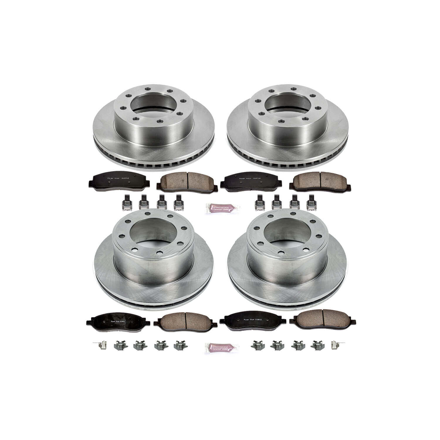 Power Stop KOE1782 Autospecialty - 1-Click Daily Driver Brake Kits (Front And Rear) for 2005-2007 Ford F-250 Super Duty product image