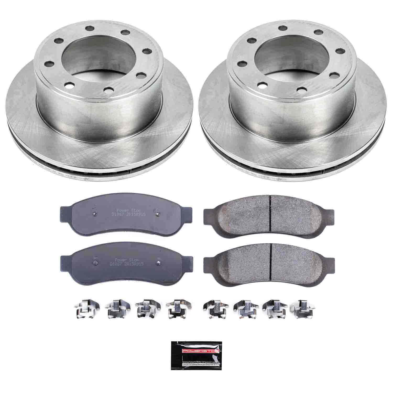 Power Stop KOE1798 Autospecialty - 1-Click Daily Driver Brake Kits (Rear) for 2007-2010 Ford F-250 Super Duty product image