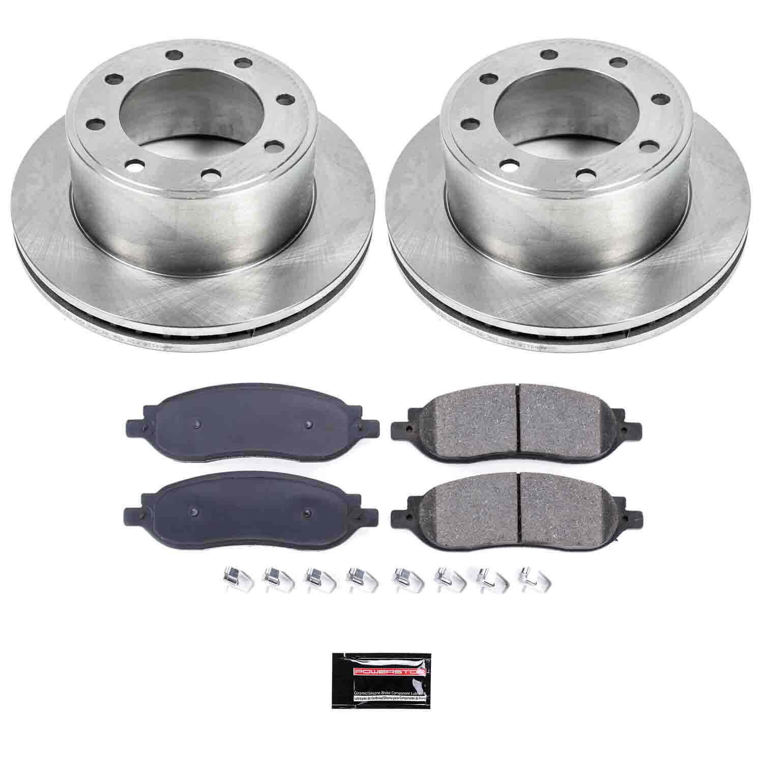 Power Stop KOE1799 Autospecialty - 1-Click Daily Driver Brake Kits (Rear) for 2005-2007 Ford F-250 Super Duty product image