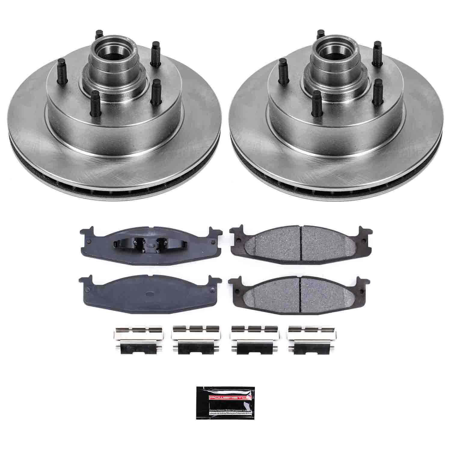 Power Stop KOE1831 Autospecialty - 1-Click Daily Driver Brake Kits (Front) for 1994-2001 Ford E-150 Econoline product image