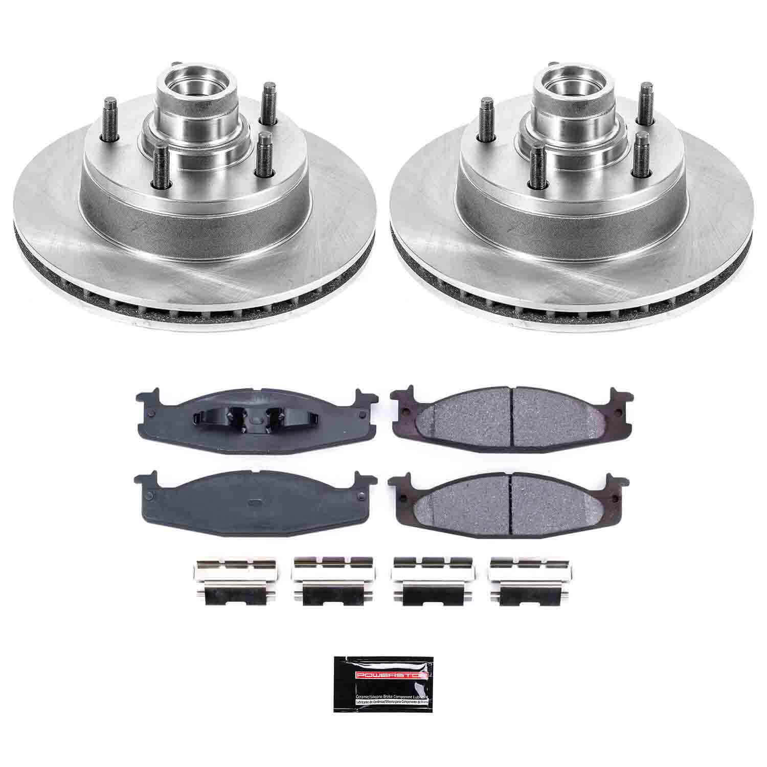 Power Stop KOE1832 Autospecialty - 1-Click Daily Driver Brake Kits (Front) for 1994-2003 Ford E-150 product image