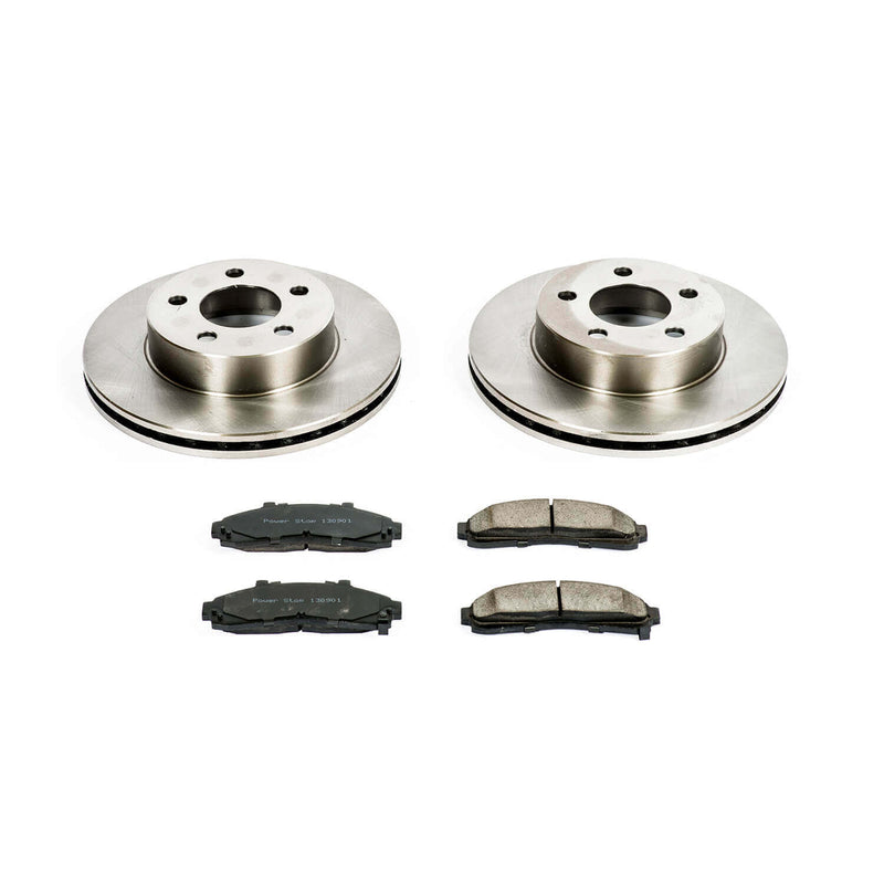 Power Stop KOE1860 Autospecialty - 1-Click Daily Driver Brake Kits (Front) for 1995-2002 Ford Explorer product image