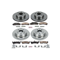 Power Stop KOE1861 Autospecialty - 1-Click Daily Driver Brake Kits (Front And Rear) for 1995-2001 Ford Explorer product image