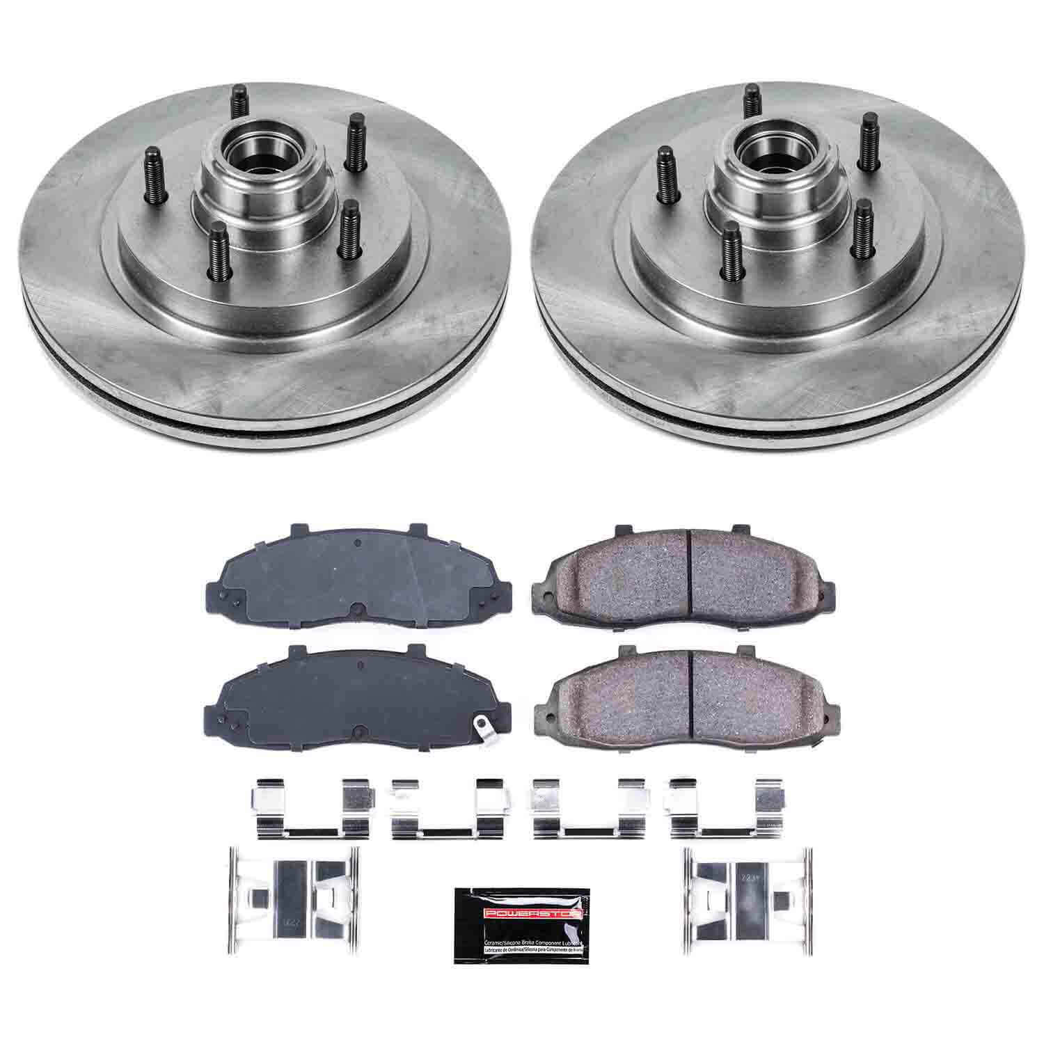 Power Stop KOE1865 Autospecialty - 1-Click Daily Driver Brake Kits (Front) for 1997-2000 Ford F-150 product image