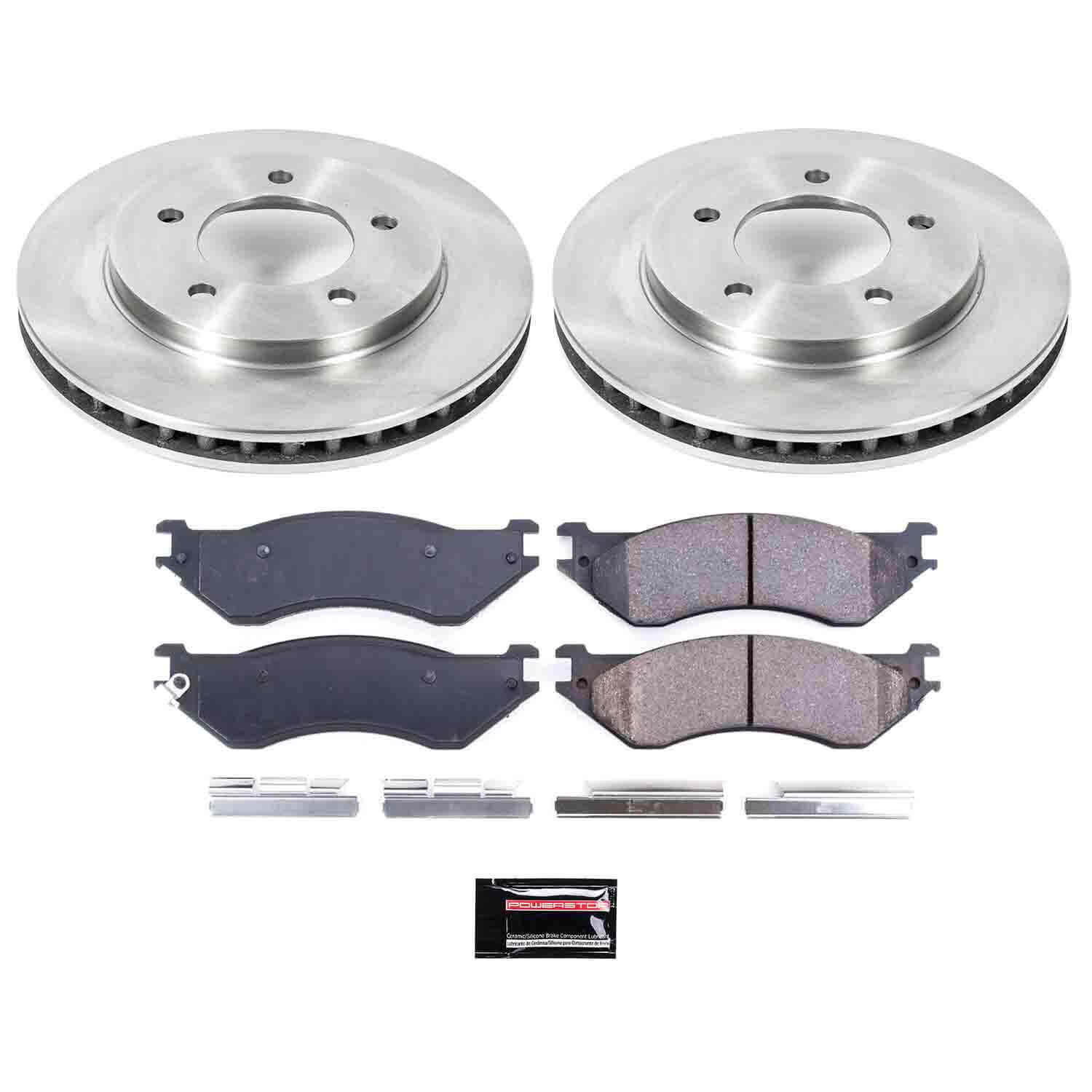 Power Stop KOE1869 Autospecialty - 1-Click Daily Driver Brake Kits (Front) for 1997-2002 Ford Expedition product image
