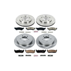 Power Stop KOE1870 Autospecialty - 1-Click Daily Driver Brake Kits (Front And Rear) for 1997-2000 Ford Expedition product image