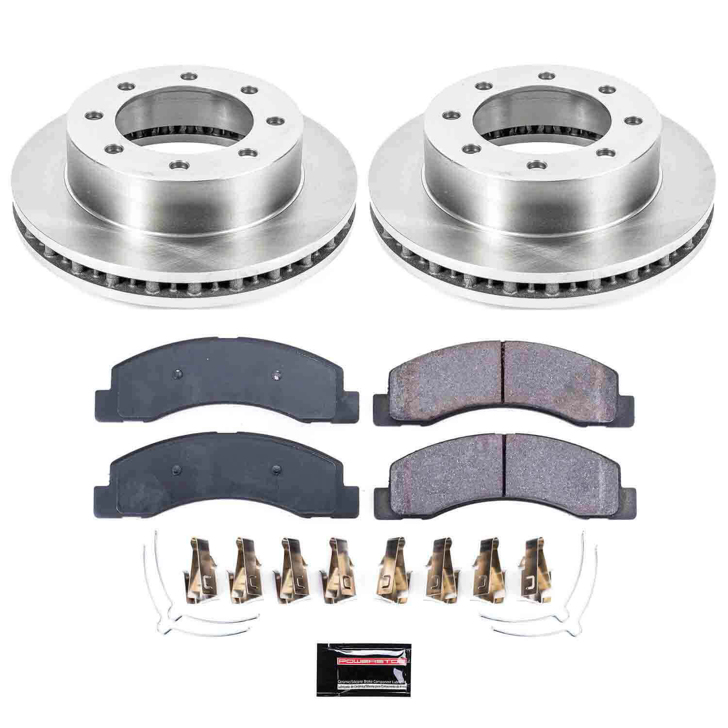 Power Stop KOE1885 Autospecialty - 1-Click Daily Driver Brake Kits (Front) for 1999 Ford F-250 Super Duty product image