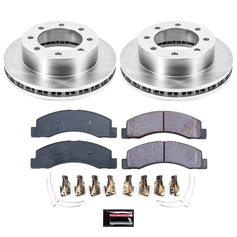 Power Stop KOE1885 Autospecialty - 1-Click Daily Driver Brake Kits (Front) for 1999 Ford F-250 Super Duty product image