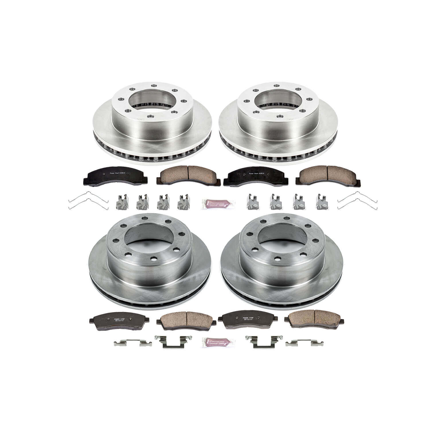 Power Stop KOE1887 Autospecialty - 1-Click Daily Driver Brake Kits (Front And Rear) for 1999 Ford F-250 Super Duty product image