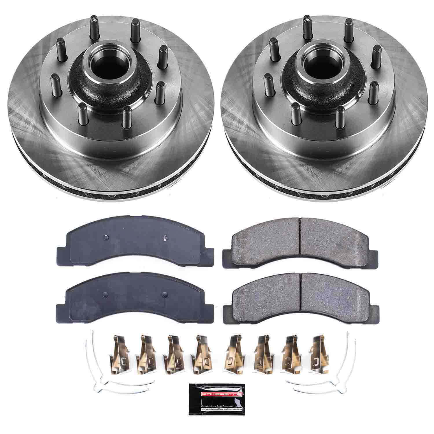 Power Stop KOE1891 Autospecialty - 1-Click Daily Driver Brake Kits (Front) for 1999-2002 Ford F-250 Super Duty product image