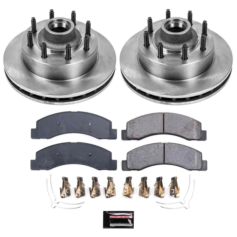 Power Stop KOE1893 Autospecialty - 1-Click Daily Driver Brake Kits (Front) for 1999-2002 Ford Excursion product image