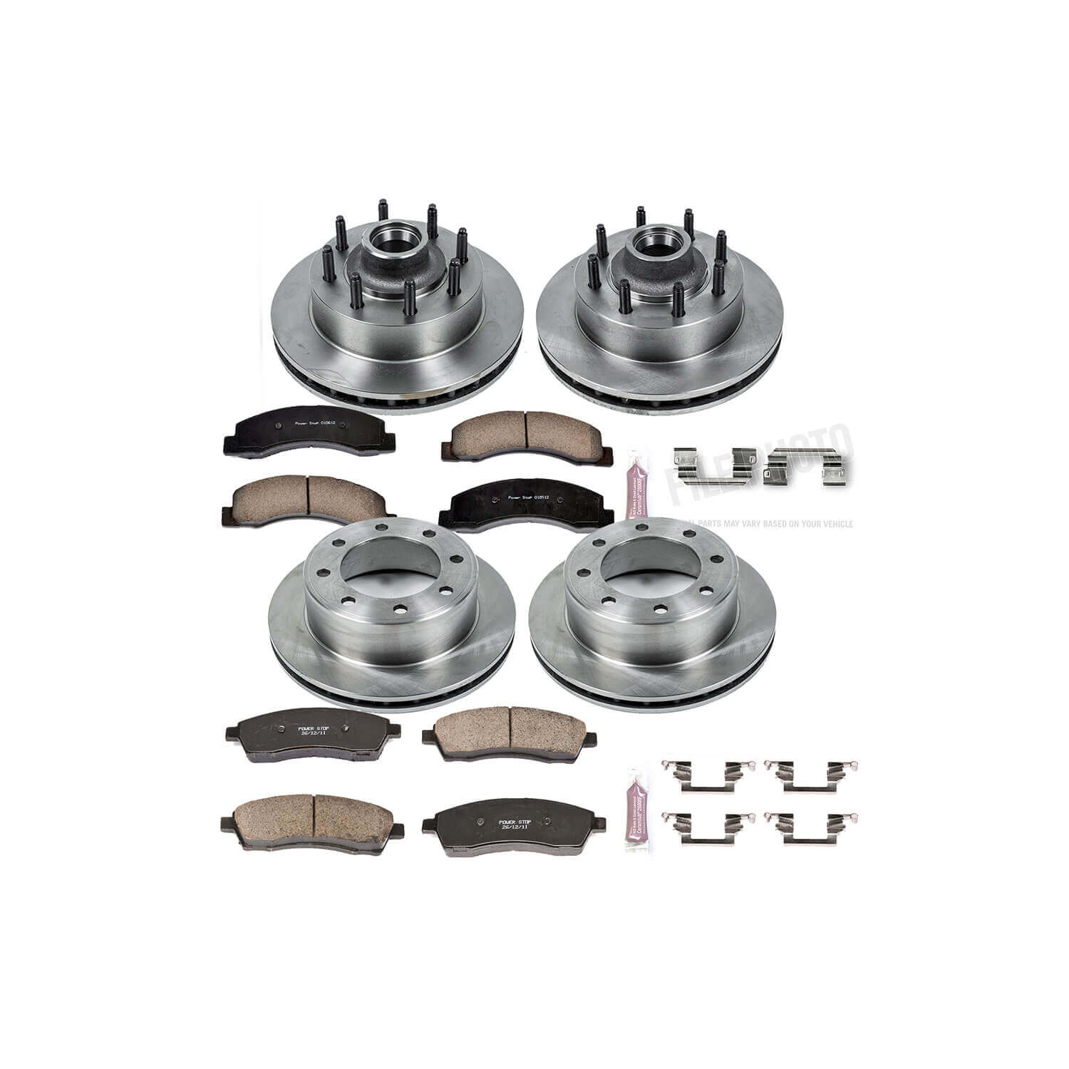 Power Stop KOE1894 Autospecialty - 1-Click Daily Driver Brake Kits (Front And Rear) for 1999-2002 Ford Excursion product image