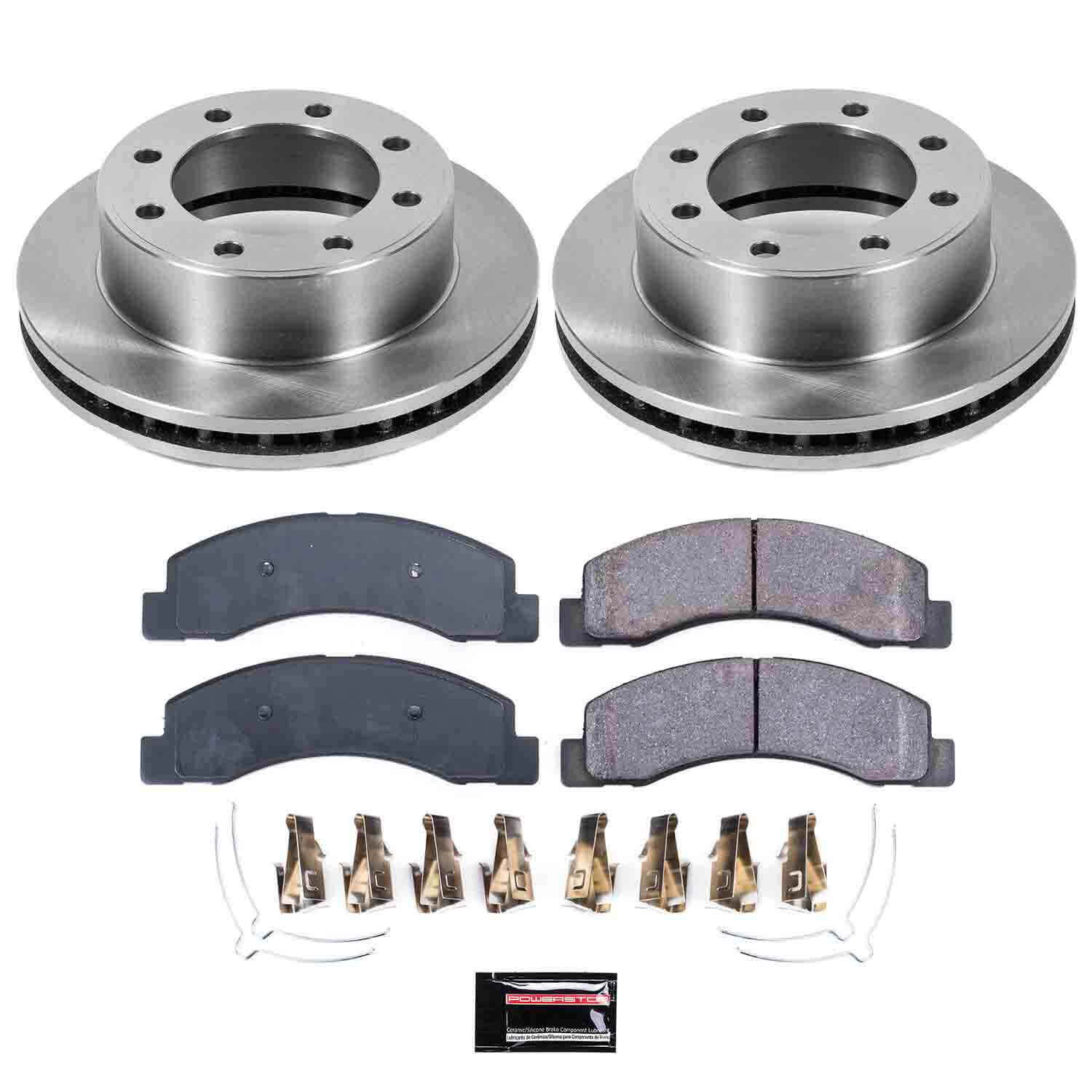Power Stop KOE1905 Autospecialty - 1-Click Daily Driver Brake Kits (Front) for 1999-2005 Ford Excursion product image