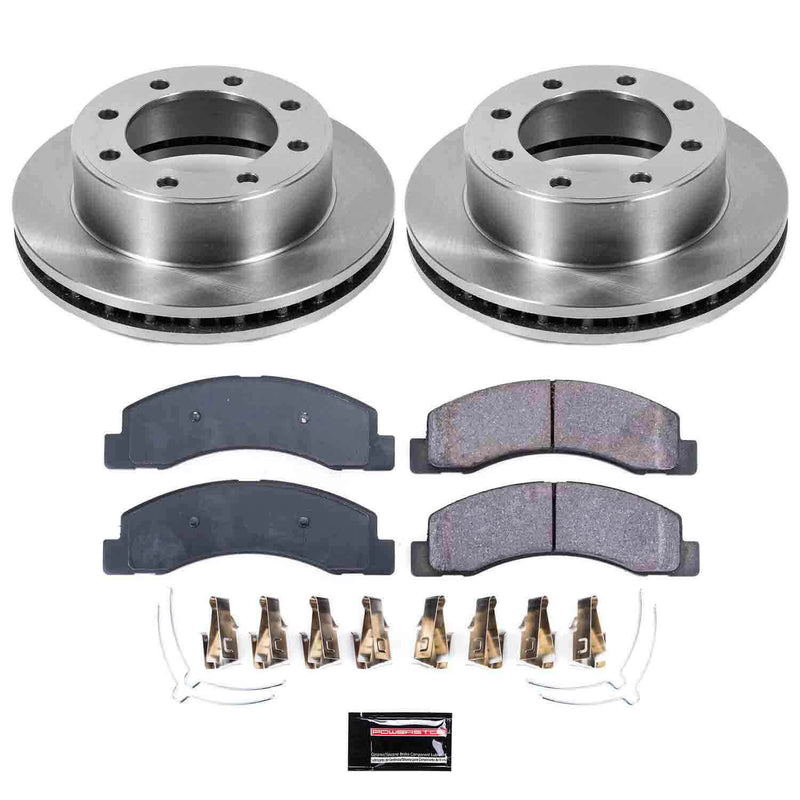 Power Stop KOE1905 Autospecialty - 1-Click Daily Driver Brake Kits (Front) for 1999-2005 Ford Excursion product image