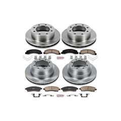 Power Stop KOE1907 Autospecialty - 1-Click Daily Driver Brake Kits (Front And Rear) for 1999-2004 Ford F-350 Super Duty product image