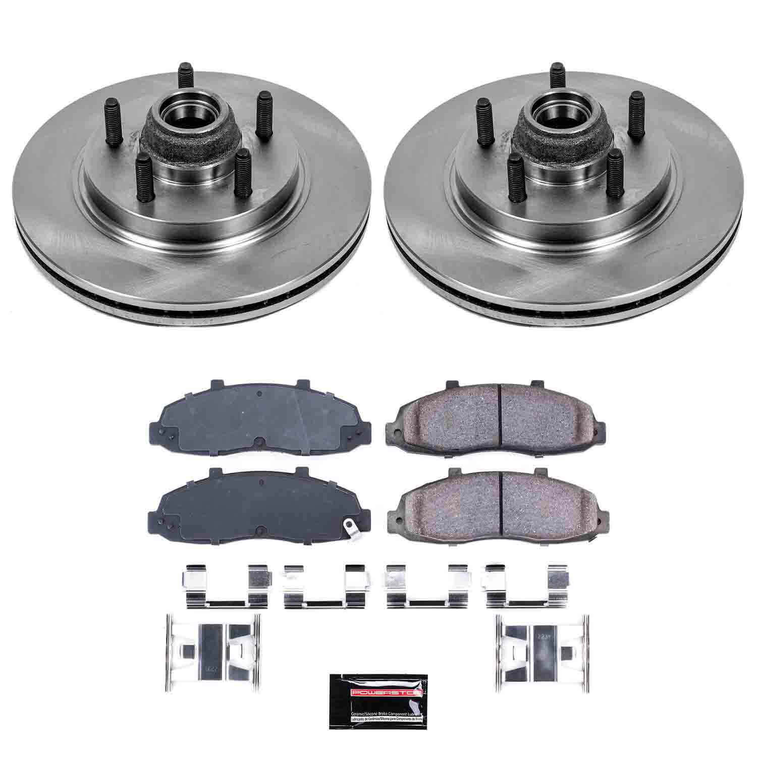 Power Stop KOE1914 Autospecialty - 1-Click Daily Driver Brake Kits (Front) for 2000-2004 Ford F-150 product image