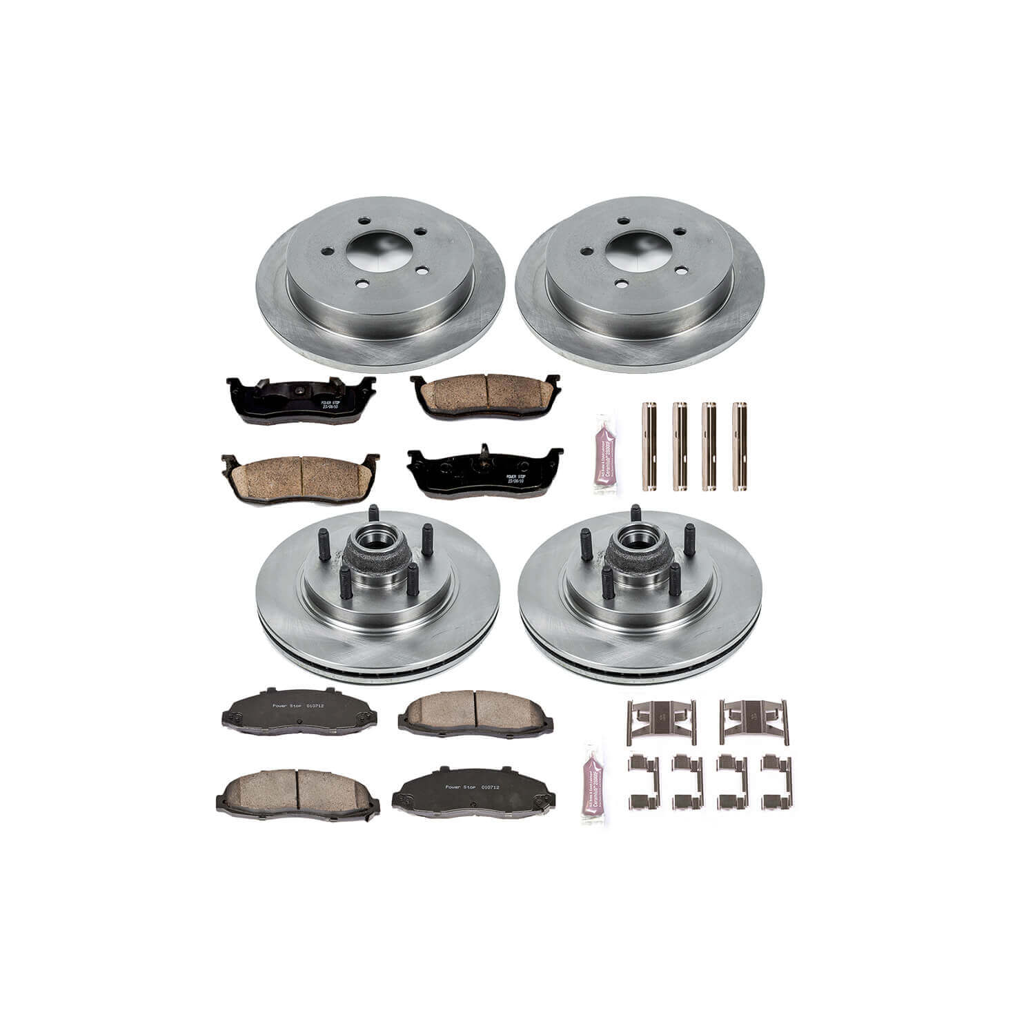 Power Stop KOE1915 Autospecialty - 1-Click Daily Driver Brake Kits (Front And Rear) for 2000-2004 Ford F-150 product image