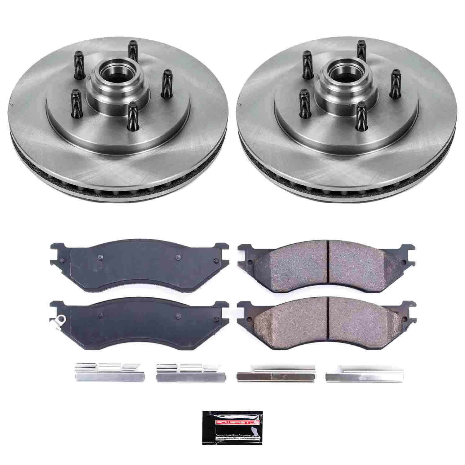 Power Stop KOE1916 Autospecialty - 1-Click Daily Driver Brake Kits (Front) for 2000-2004 Ford Expedition product image