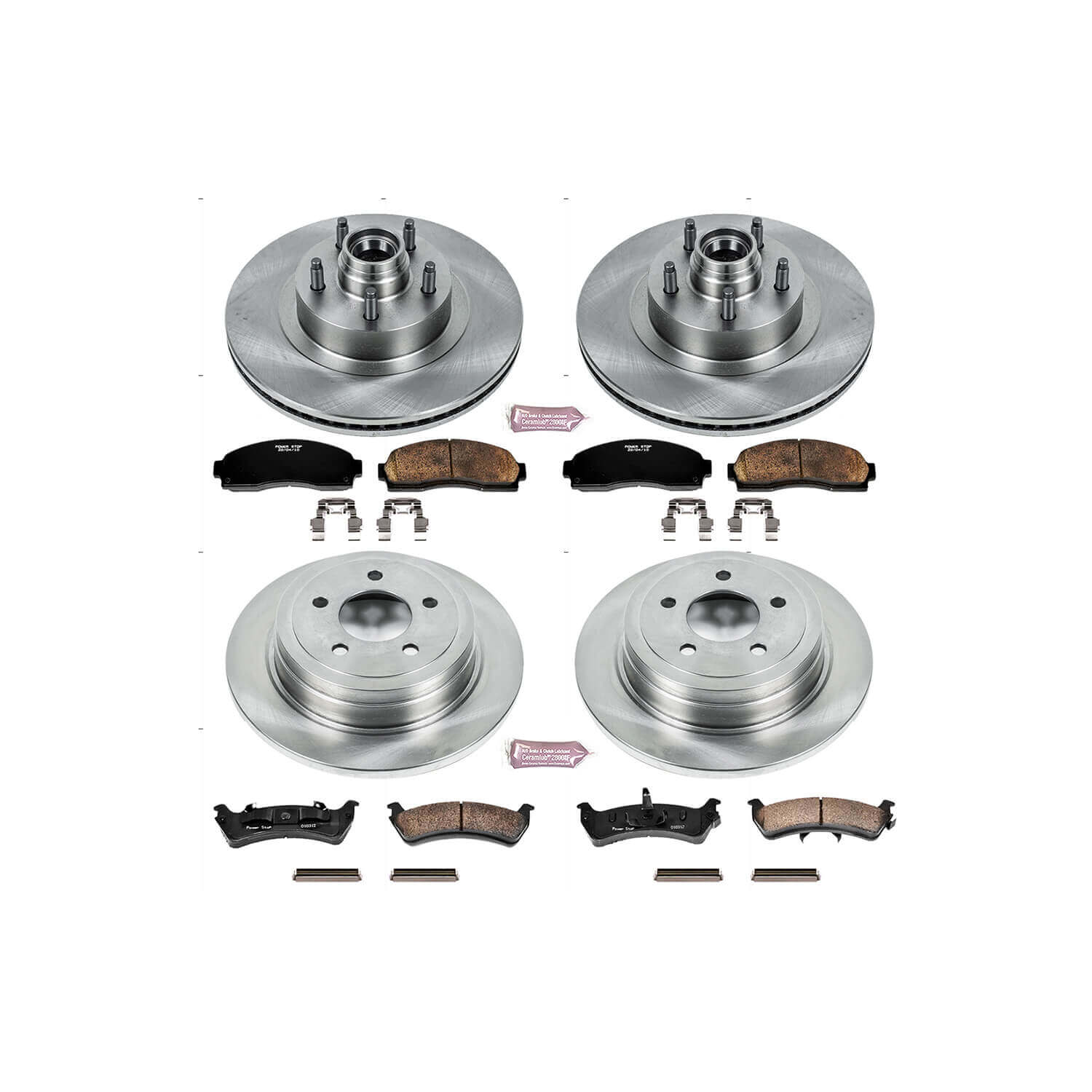 Power Stop KOE1921 Autospecialty 1-Click Daily Driver Front And Rear Brake Kit for 2003 Ford Explorer Sport product image