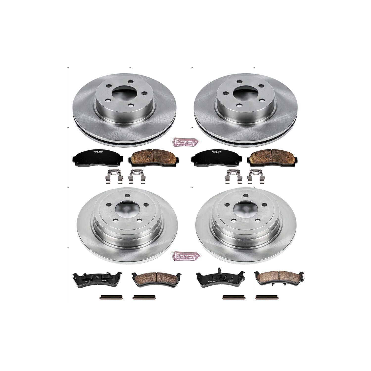 Power Stop KOE1924 Autospecialty 1-Click Daily Driver Front And Rear Brake Kit for 2003 Ford Explorer Sport product image