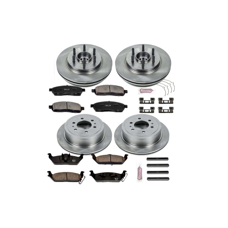 Power Stop KOE1940 Autospecialty - 1-Click Daily Driver Brake Kits (Front And Rear) for 2004-2008 Ford F-150 product image