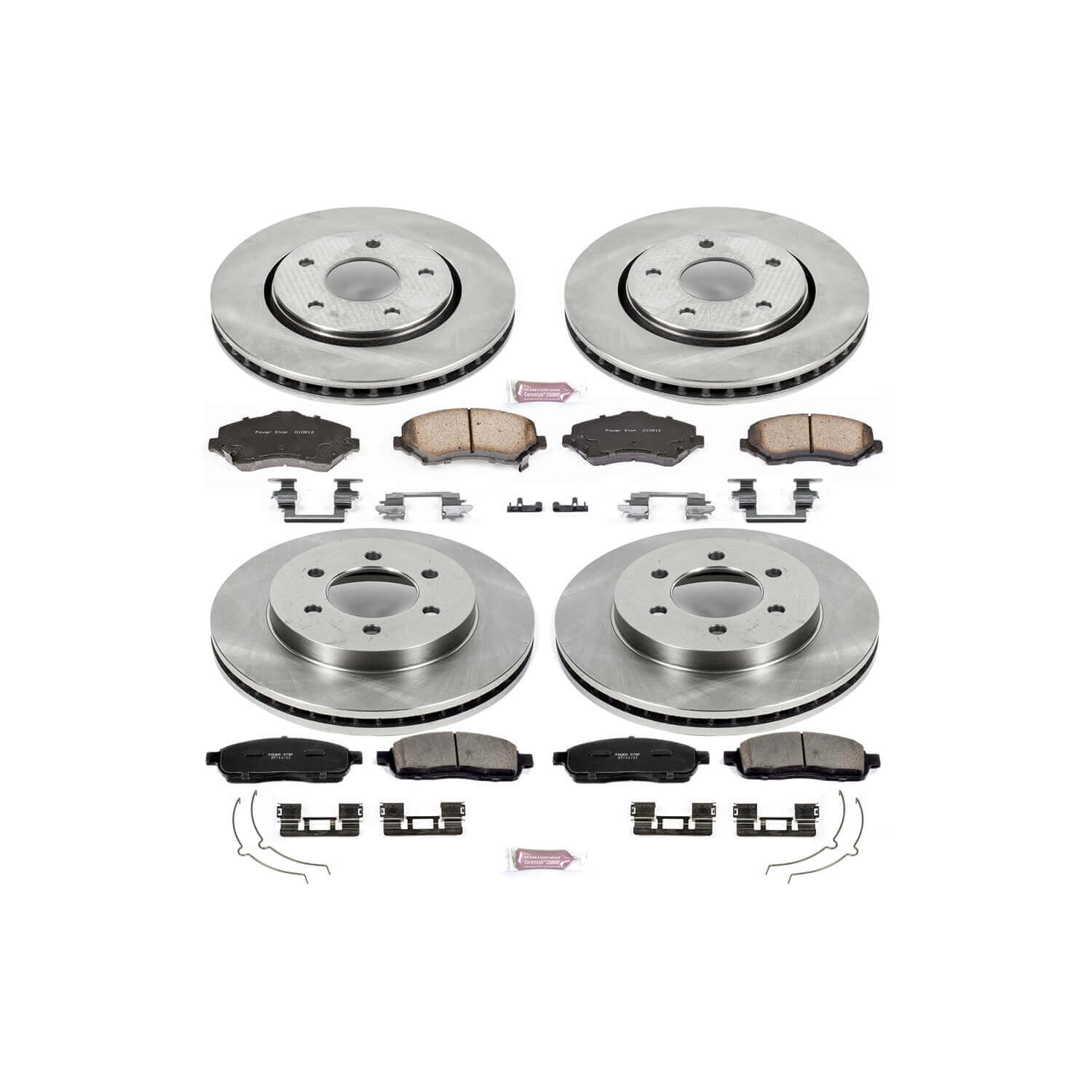 Power Stop KOE1944 Autospecialty - 1-Click Daily Driver Brake Kits (Front And Rear) for 2004-2008 Ford F-150 product image