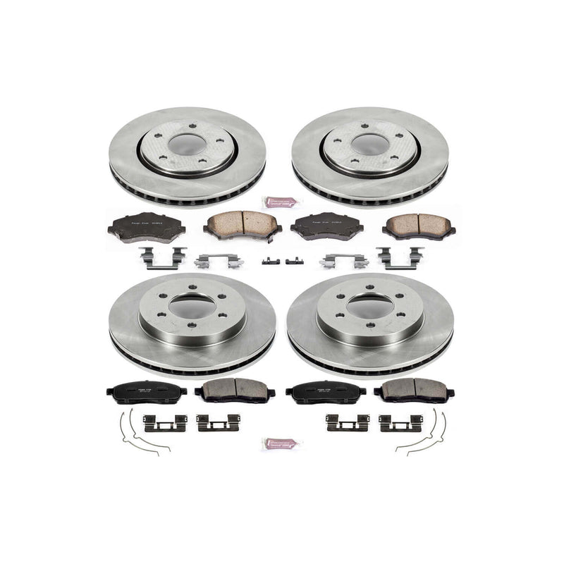 Power Stop KOE1944 Autospecialty - 1-Click Daily Driver Brake Kits (Front And Rear) for 2004-2008 Ford F-150 product image