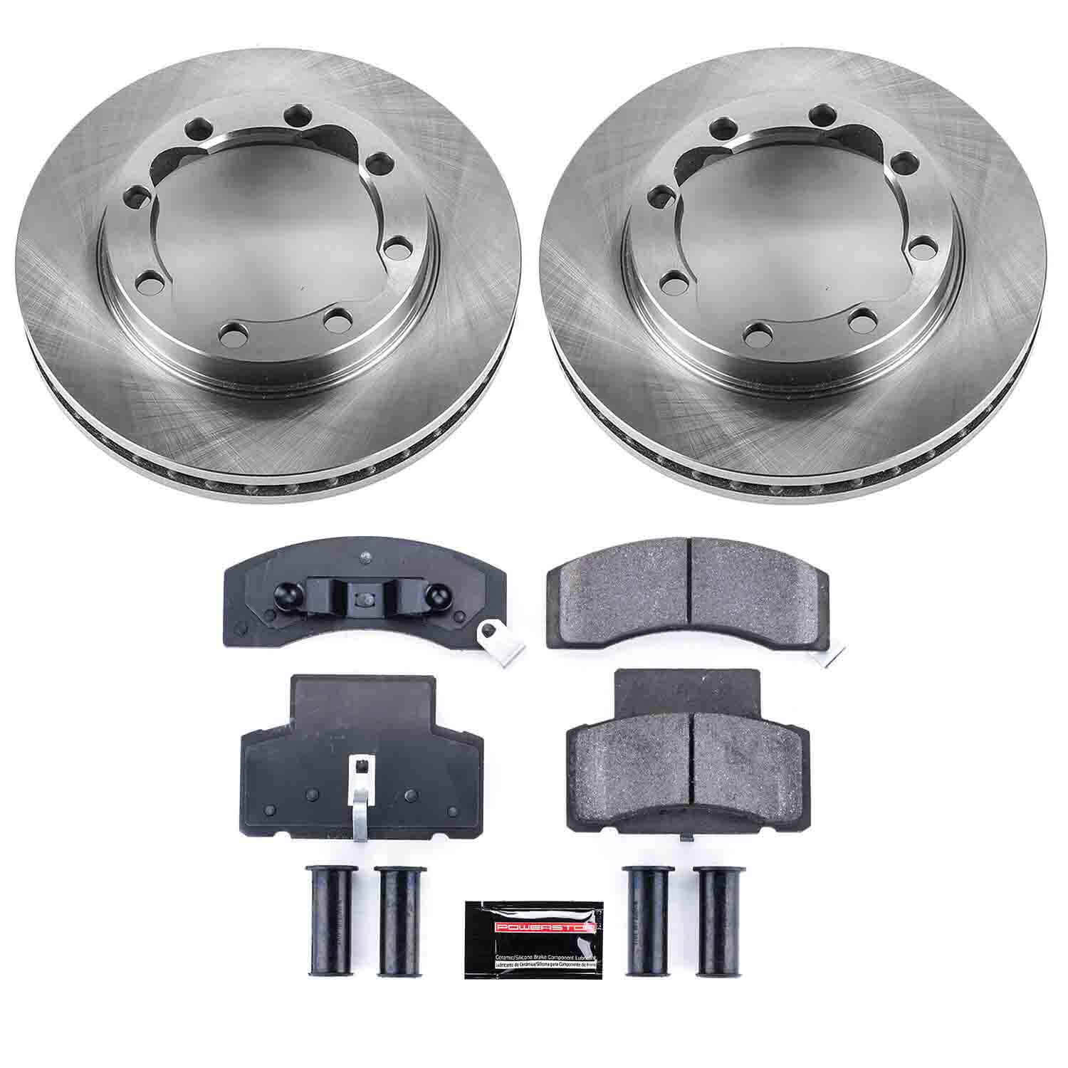 Power Stop KOE1992 Autospecialty - 1-Click Daily Driver Brake Kits (Front) for 1990-2000 Chevrolet K3500 product image