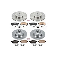 Power Stop KOE200 Autospecialty - 1-Click Daily Driver Brake Kits (Front And Rear) for 2006-2013 Ford Fusion product image