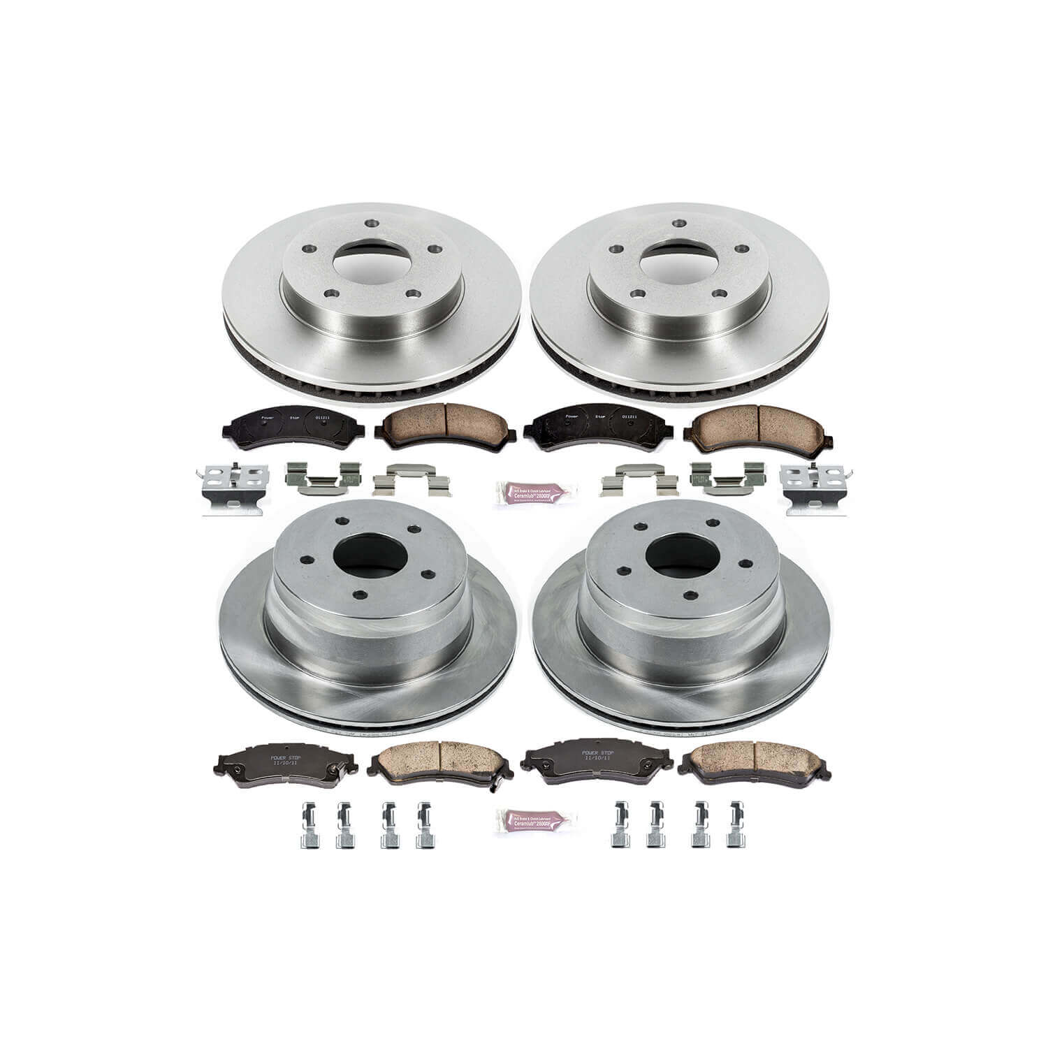 Power Stop KOE2005 Autospecialty - 1-Click Daily Driver Brake Kits (Front And Rear) for 1997-2005 Chevrolet Blazer product image