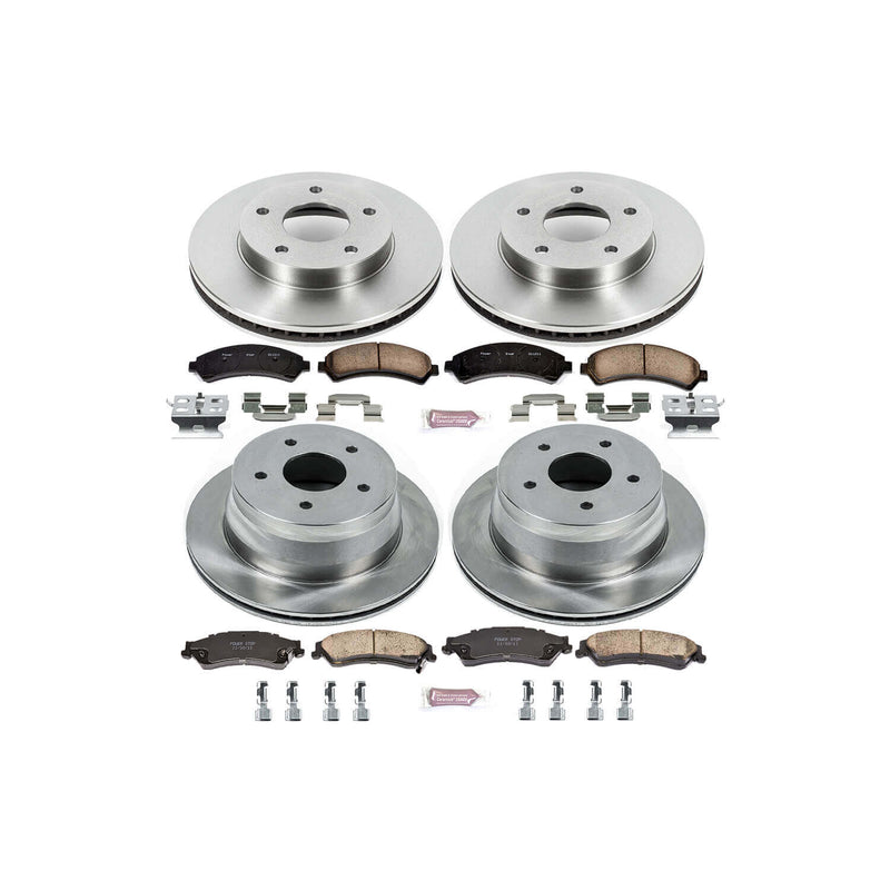 Power Stop KOE2005 Autospecialty - 1-Click Daily Driver Brake Kits (Front And Rear) for 1997-2005 Chevrolet Blazer product image