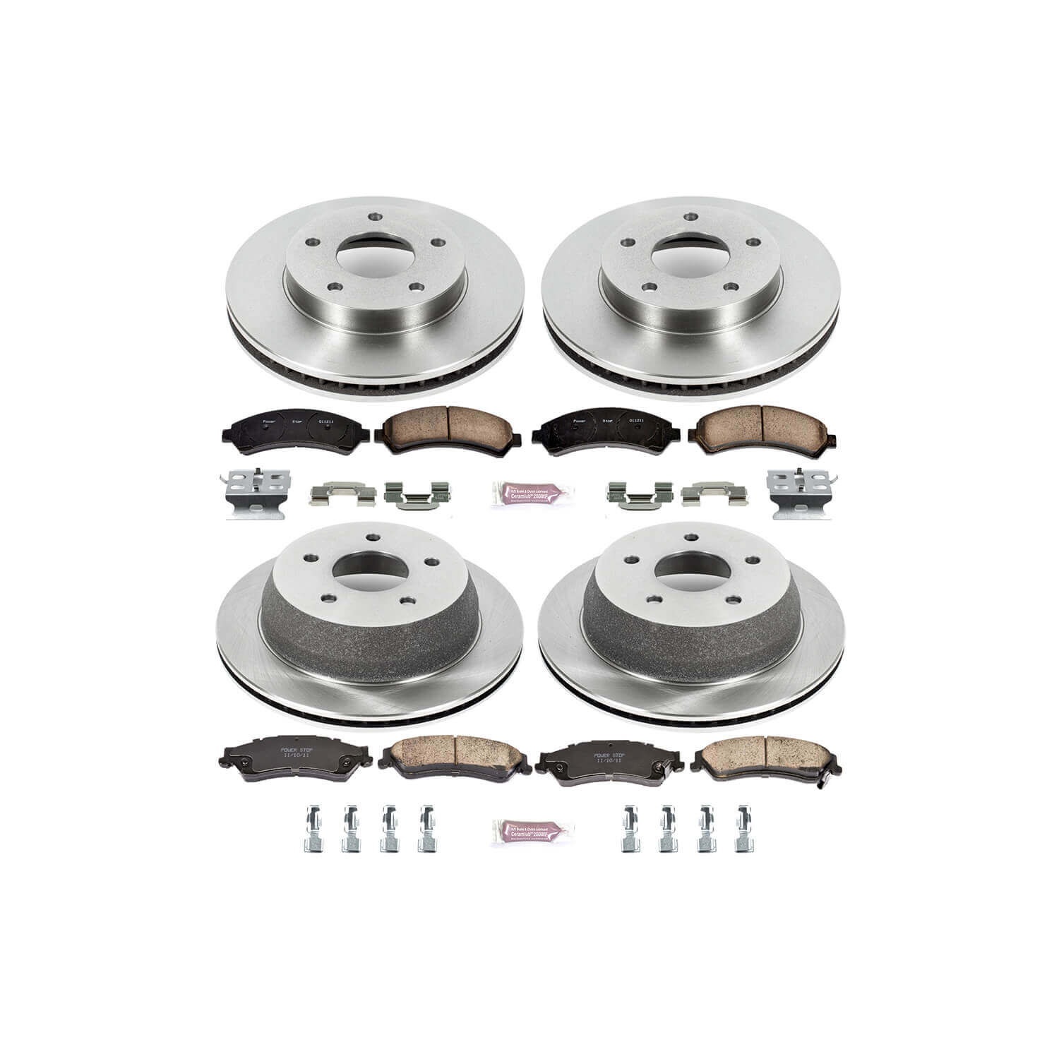 Power Stop KOE2006 Autospecialty - 1-Click Daily Driver Brake Kits (Front And Rear) for 1998-2005 Chevrolet Blazer product image