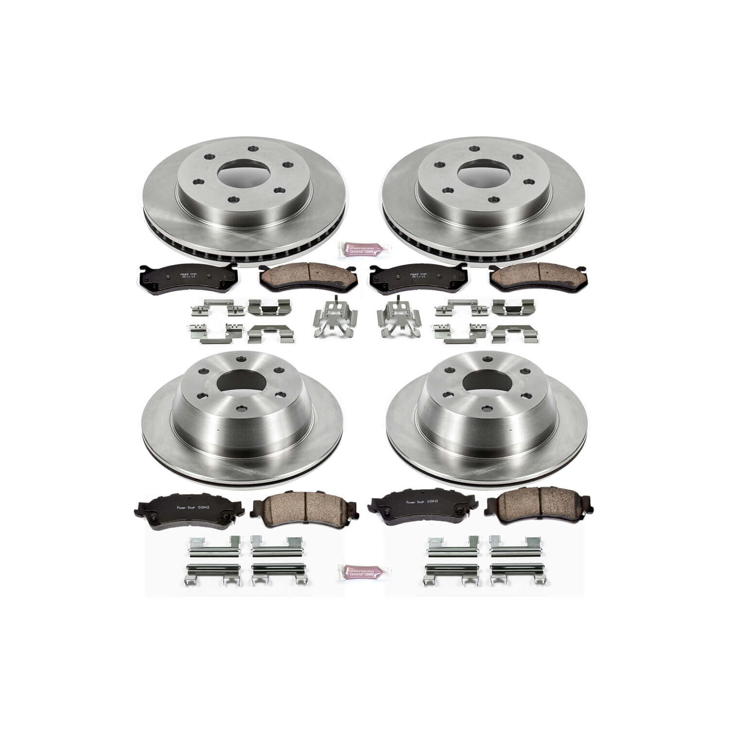 Power Stop KOE2010 Autospecialty - 1-Click Daily Driver Brake Kits (Front And Rear) for 1999-2007 Chevrolet Astro product image