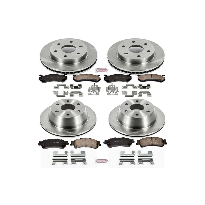 Power Stop KOE2010 Autospecialty - 1-Click Daily Driver Brake Kits (Front And Rear) for 1999-2007 Chevrolet Astro product image