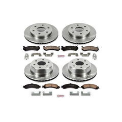 Power Stop KOE2015 Autospecialty - 1-Click Daily Driver Brake Kits (Front And Rear) for 2000-2006 Cadillac Escalade product image