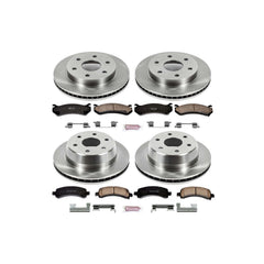 Power Stop KOE2016 Autospecialty - 1-Click Daily Driver Brake Kits (Front And Rear) for 2002-2008 Cadillac Escalade product image