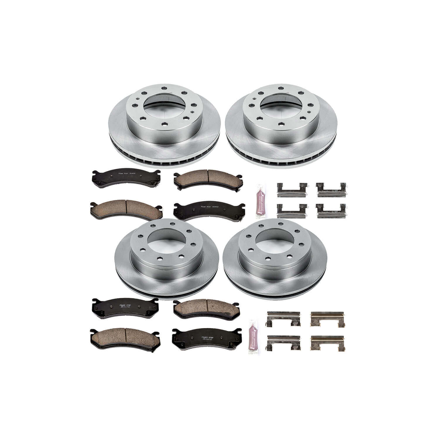 Power Stop KOE2023 Autospecialty - 1-Click Daily Driver Brake Kits (Front And Rear) for 1999-2009 Chevrolet Silverado 1500 HD product image